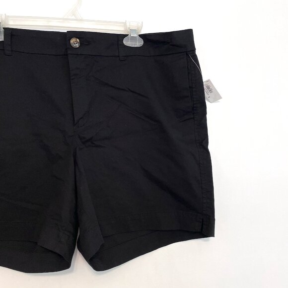 NEW NWT OLD NAVY Everyday Short Black High Waisted High Rise 6" Inseam Twill 16 - Picture 4 of 16